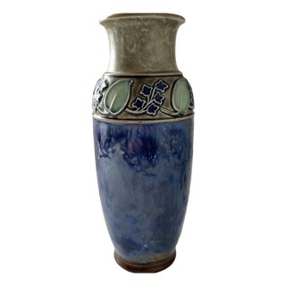 Antique Drip Glazed Vase from Royal Doulton Lambeth, 1890s For Sale