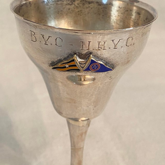 Sailing Series Trophy Cup Newport Harbor Yacht Club B. Y. C. - N. H. Y. C. For Sale - Image 4 of 7