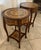 These are a pair of beautiful Mid-Century wood French Louis XV Style Marquetry Side Tables. Featuring intricate floral and...