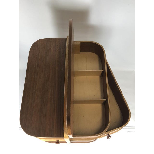 Vintage Danish Sewing Table For Sale - Image 5 of 18