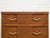 Four Drawer 1950s High Boy With Gold Hardware For Sale - Image 4 of 11