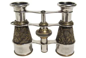 Hand Tooled Silver & Gold Opera Glasses