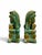 Chinoiserie Vintage Mid-Century Sancai Glazed Ceramic Chinese Foo Dogs - A Pair For Sale - Image 3 of 6