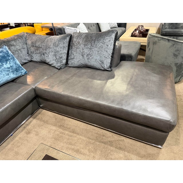 Nathan Anthony "Willshire" Sectional With Three Pillows For Sale - Image 4 of 5