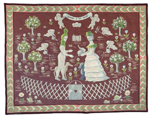 French Modern Aubusson Tapestry by Madeleine Luka, 1920s