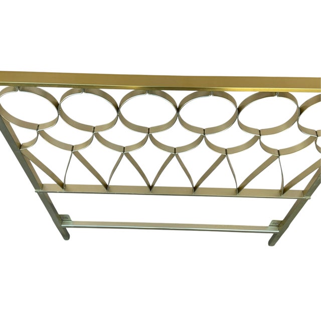 1970s Style-O-Kraft Hollywood Regency Mid-Century Brass-Tone Twin Headboards—A Pair For Sale - Image 11 of 18