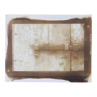 Vintage Sepia Cyanotype Window Detail Old Building Photograph For Sale