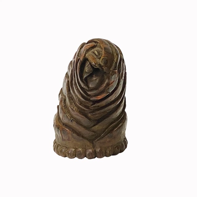 Chinese Chinese Bamboo Carved Root Artistic Figure Display For Sale - Image 3 of 7