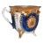 Antique German Porcelain Footed Mug For Sale