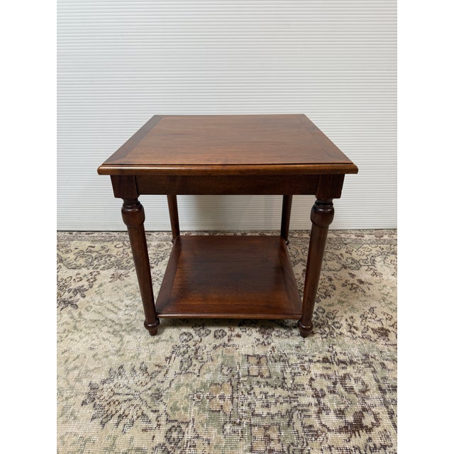 Design Plus Gallery presents a Walnut Wood Side Table in the Georgian Style. The table has a sophisticated and refined...