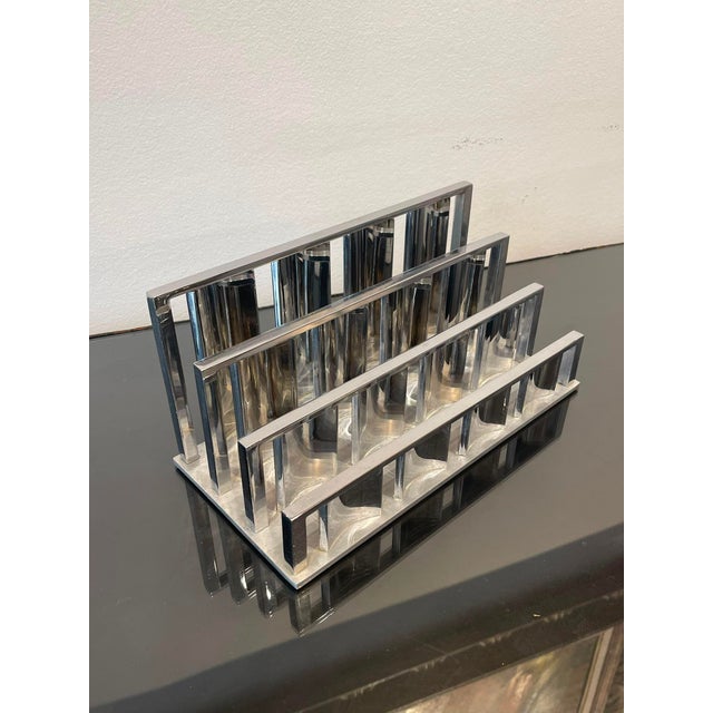 Modernist Chrome-Plated Metal Desk Set by Jacques Adnet, 1930, Set of 3 For Sale - Image 17 of 18