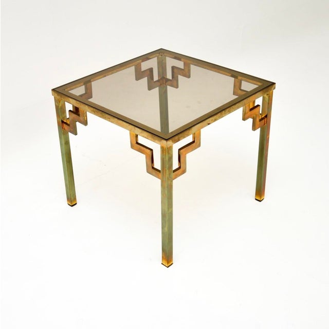 Vintage French Brass Coffee Table, 1960 For Sale - Image 4 of 6
