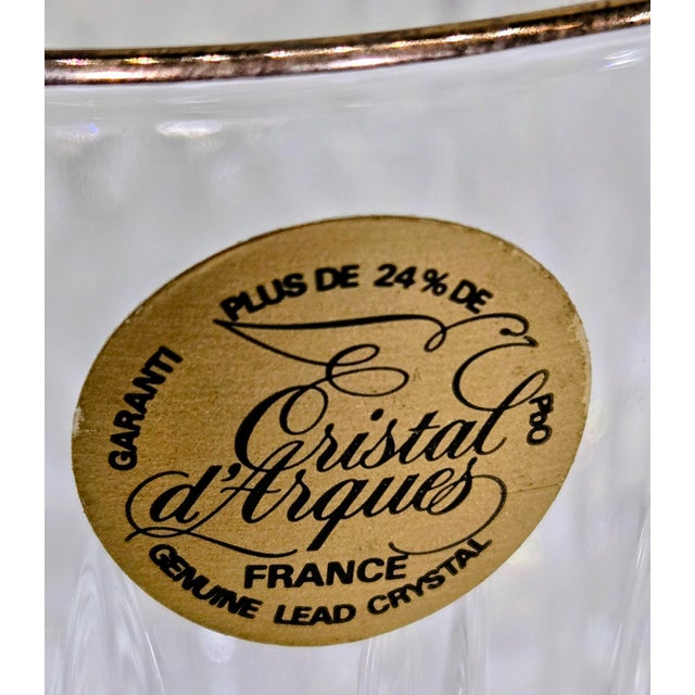 1997 Cristal D’Arques Constance Gold French Crystal Lowball Glasses – Set of 4 For Sale - Image 10 of 10