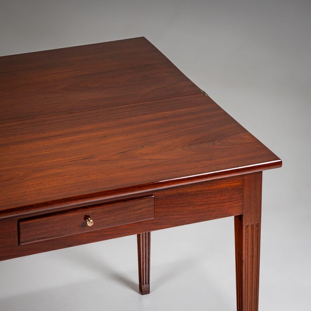 Wood Mahogany Folding Table, 1800s For Sale - Image 7 of 11