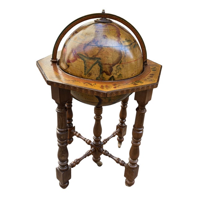 Vintage Globe-Shaped Bar Cabinet, 1960s For Sale