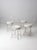 Cream Vintage Ice Cream Parlor Chairs Set of 4 For Sale - Image 8 of 10