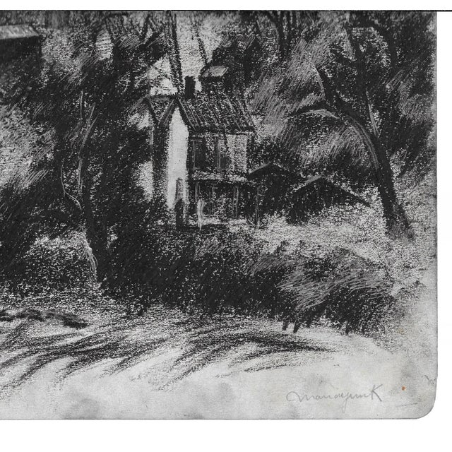 Manayunk drawing by Vermont artist Frank Wallace (1915/18-2003). Wallace was born in Toledo, Ohio and grew ip in...