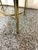 1970s La Barge Brass Glass Top End Table For Sale - Image 5 of 8