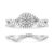 Introducing a mesmerizing masterpiece from our Elegant Collection, this .925 Sterling Silver Bridal Set Ring and Band is...