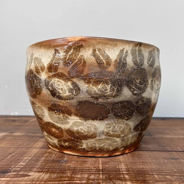 Shôwa Organic Earthenware Ikebana Plant Stand, 1970s For Sale - Image 16 of 18