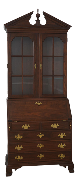 Stickley Cherry Chippendale Style Secretary Desk