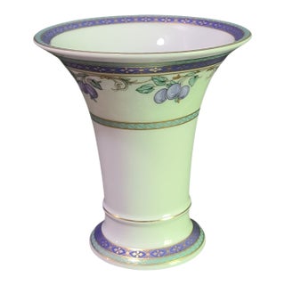 Vintage Kaiser "Giardine" Vase Hand Painted Porcelain Made in Germany For Sale