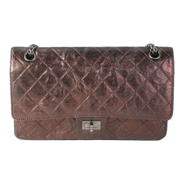 Bronze Metallic Quilted 2.55 Reissue 226 Bag For Sale
