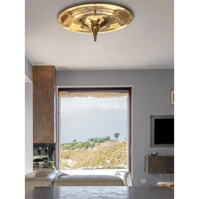 Not Yet Made - Made To Order Ting Tong Medium Shiny Copper Ceiling Lamp by Jean Pascal Levy-Trumet For Sale - Image 5 of 9