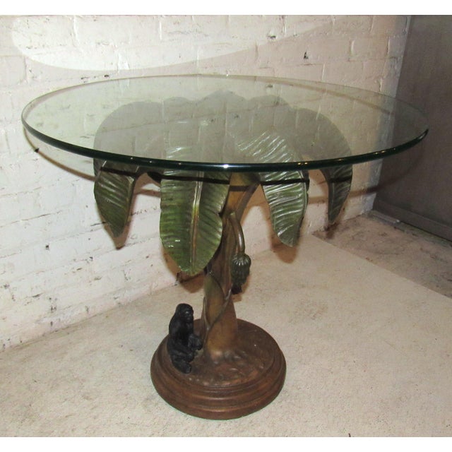 Mid-Century Modern Palm Tree Side Table For Sale - Image 3 of 9