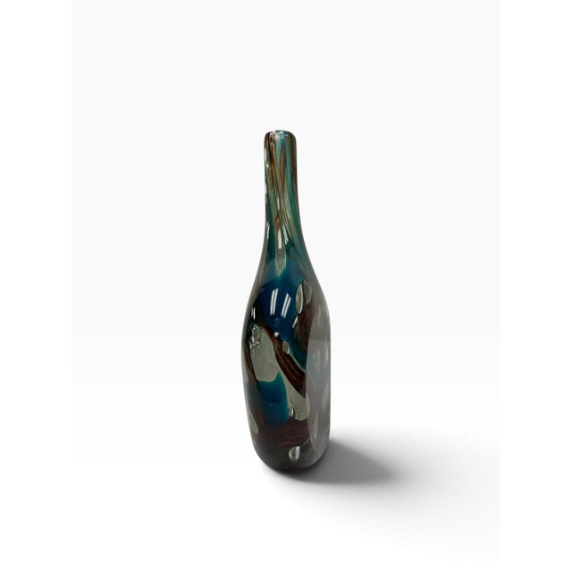 Mid 20th Century Signed 1959 Mid-Century Kosta Vicke Lindstrand Swedish Art Glass Teardrop Vase For Sale - Image 5 of 9