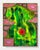 Contemporary geometric colorful abstract painting by Texas-based artist Max Manning. The work features organic and...