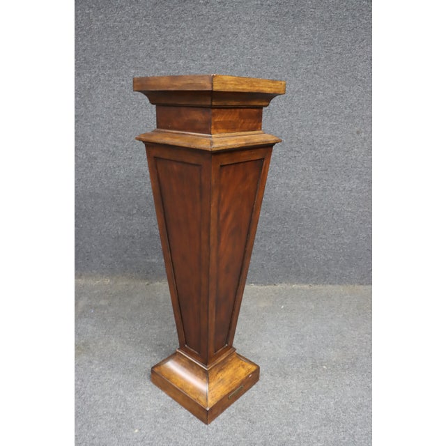 Late 20th Century Ethan Allen Wooden Pedestal Column For Sale - Image 5 of 10