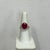 Metal Guild 5 Carat Burma Ruby Cushion and Trapezoid Diamond Ring in 18k Yellow Gold, Size 6.5 For Sale - Image 7 of 9