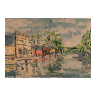 'Rainy Day, Pool and Billiards' by Marshall Thomas, Laguna Beach Art Association, Solvang, Moure For Sale