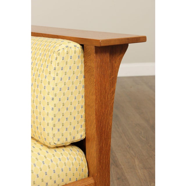Wood Stickley Mission Collection Oak Prairie Chair For Sale - Image 7 of 12