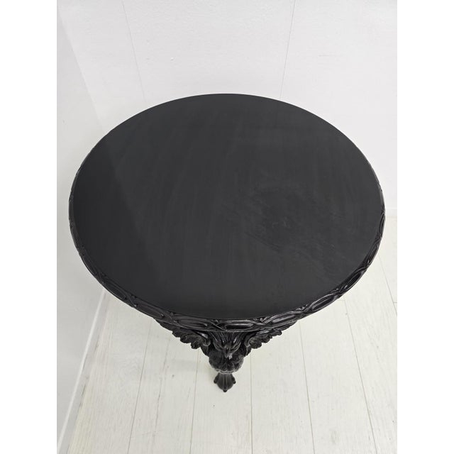 Wood Hollywood Regency Side Table with Eagle Carvings, 1940s For Sale - Image 7 of 10