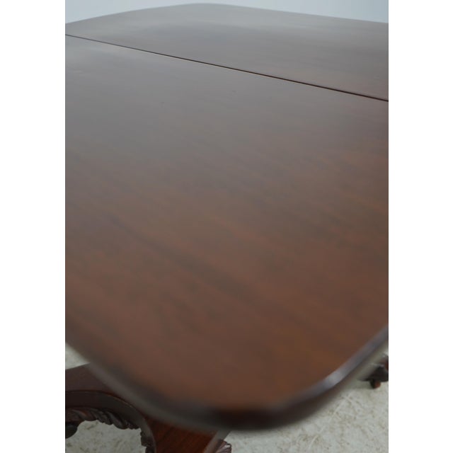 Brown Antique American Mahogany Empire Style Game Table For Sale - Image 8 of 18