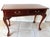 Vintage Mahogany Wood Ball & Claw Rope Edge 2 Drawer Console Sofa Hall Table For Sale In West Palm - Image 6 of 11