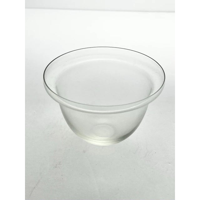 Glass 1950s Cambridge Glass “Corinth” 7 Optic Ice Dish Seafood Cocktail Glasses & Liners For Sale - Image 7 of 7