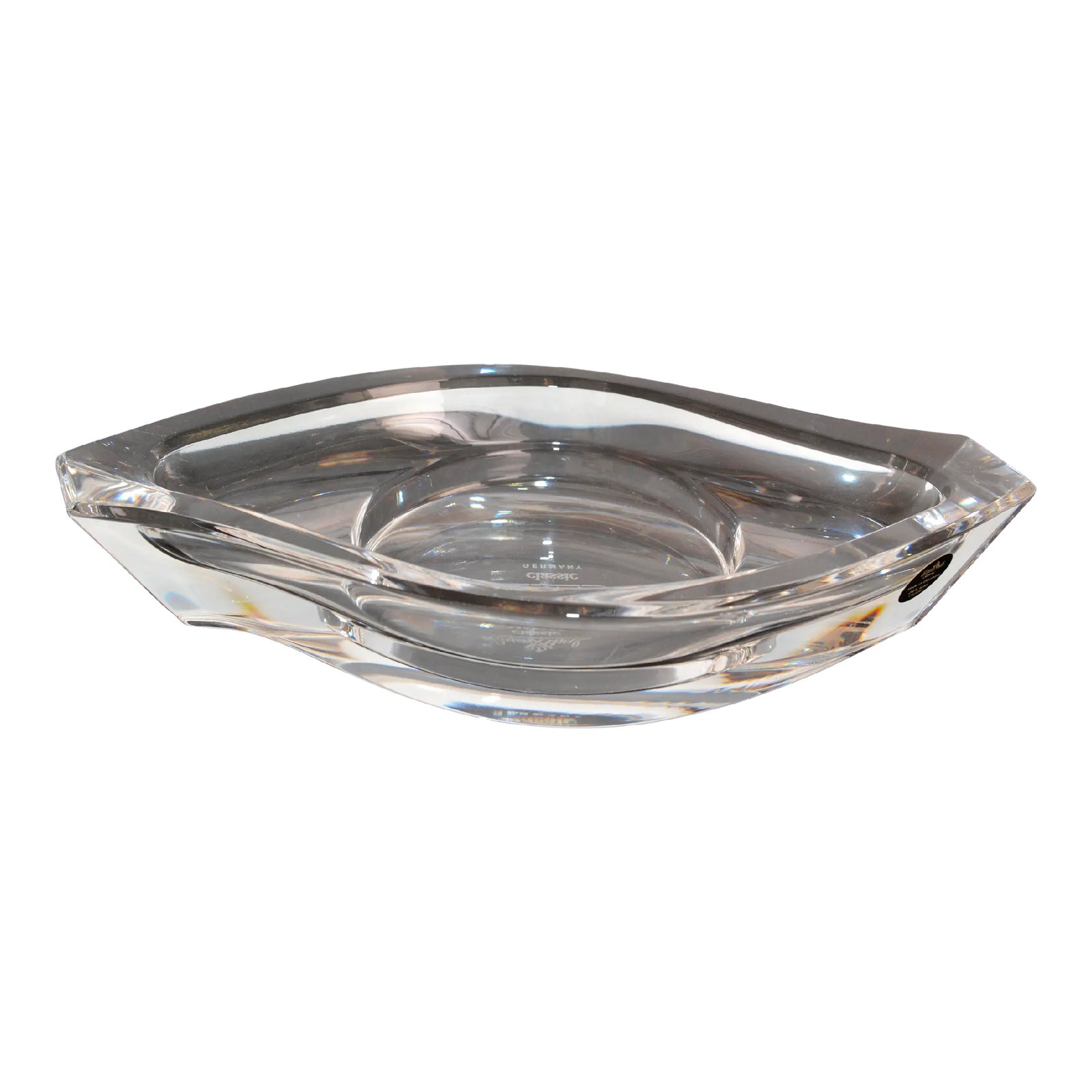 Classic Rosenthal Horizon Lead Crystal Glass Candle Holder Catchall