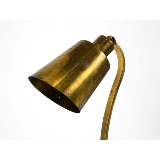 Large Mid-Century Modern Brass Table Lamp, 1950s For Sale - Image 13 of 18