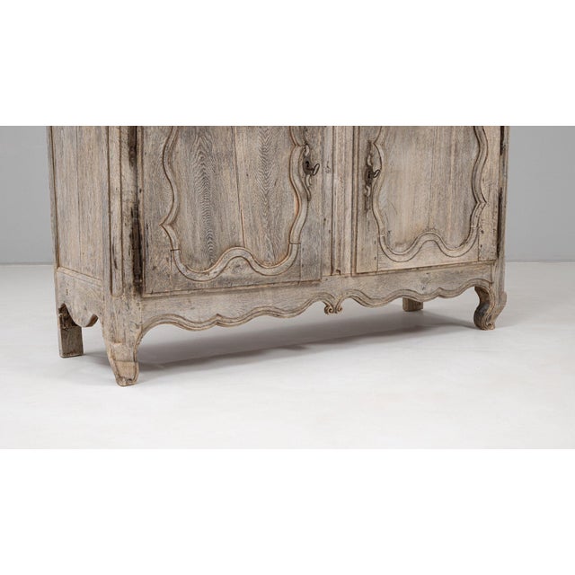 19th Century France Antique White Wood Storage Cabinets & Cupboards For Sale - Image 11 of 11