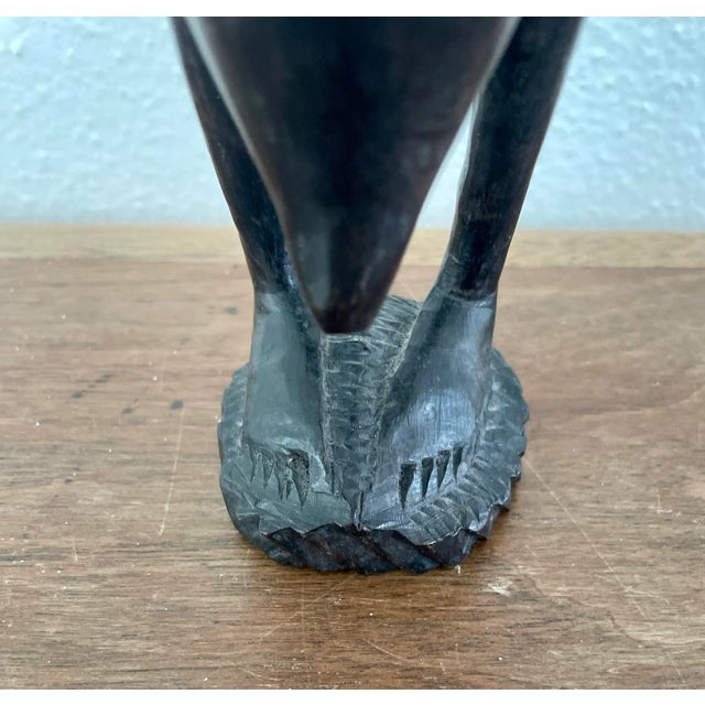 Coffee Mid Century Zoomorphic Carved Wooden Figure For Sale - Image 8 of 10