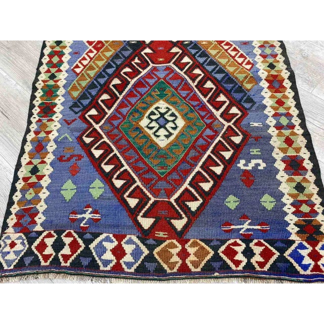 Traditional Vintage Anatolian Kilim Runner -34"x96" For Sale - Image 3 of 10