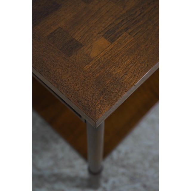 Brown Pair John Stuart Mid Century Modern Walnut End Tables For Sale - Image 8 of 18
