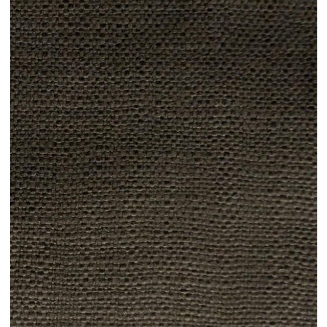 Traditional Pierre Frey "Portofino" Chocolat Cotton/Linen Blend Fabric- 5.5 Yards For Sale - Image 3 of 5