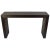Italian Modernist Dark Wood and Steel Console Table For Sale - Image 8 of 8