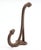 Vintage Cast Iron Double Arm Acorn Wall Hook For Sale - Image 4 of 5