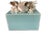 Coastal Tiffany Blue Keepsake Box-Mother-of-Pearl Nautilus, Shells & Coral For Sale - Image 3 of 6