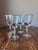 Fostoria Aurora Pattern 6092-Gold Rim Water Goblets Set of 4 Blown Crystal Glass Discontinued, produced from 1960-1974...